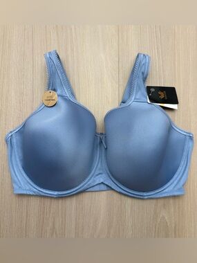 Wacoal T-Shirt Bra 40DD Basic Beauty Spacer Underwire 853192 Blue NEW MSRP $65